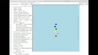 Turtle Race  in Python (Python for Kids - Learning Game)