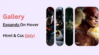 Creative Image sliders In Html & Css | Image expands on hover