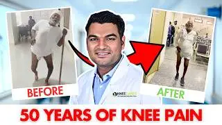50 Years of Pain ENDED! 78-Year-Old Throws Away His Stick After Knee Surgery 🦵✨ | Dr. Amit Meena