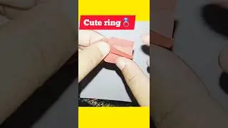 diy paper ring💍easy🌈😊origami ring diy easy paper ring💍