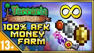 Terraria 1.4 Money Farm -  AFK Money Farm + Souls & Keys (Journeys End Step By Step Guide)
