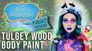 ALICE IN WONDERLAND TULGEY WOOD BODY PAINT 🍄 DISNEY | BROOKE ELLIS ✨