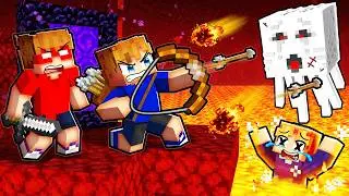 We Entered THE NETHER In Minecraft..