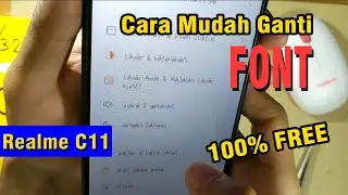 Cara Ganti Font Gratis di HP Realme C11 Simple | Banyak Pilihan Font & Gratiss