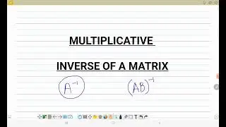 Multiplicative INVERSE of Matrix