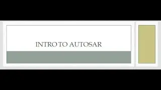 intro to Autosar