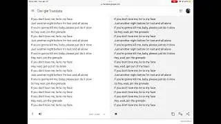 Pin The Grenade by Blink 182 but its sung by Google Translate