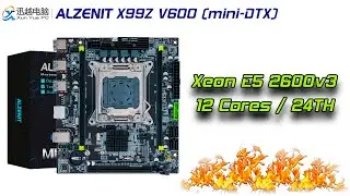ALZENIT X99Z V600 - самая компактная (mini-DTX) материнка LGA2011-3. Обзор, настройка, лучший BIOS
