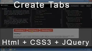 JQuery Tabs Tutorial | Create Awesome Click and Fade-Up content Final