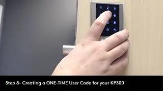 Step 8   How to set a One Time User Code with your Delaney KP300