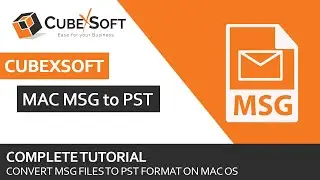 Convert MSG Files to PST on macOS using Best Mac MSG to PST Converter