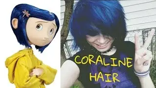 DYING MY HAIR LIKE CORALINE | Kylie The Jellyfish