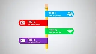 Animated 4 Steps Infographic Powerpoint - Powerpoint Slide Design Tutorial