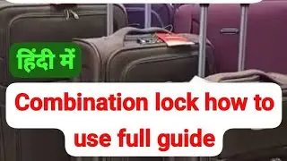 tourist bag combination lock how to use 🔐 change password rull guid Hindi me 🗝️ #oralbag #baglock