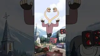 Giant Scatman Heavy vs SpeakerMan Cameraman TV Woman  TWEE