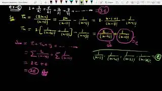 EXPONENTIAL SERIES || Sums of Exponential Series