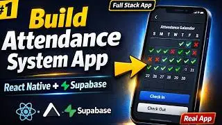 Build Student Attendance System App in React Native Expo (Hindi) | Full Stack Supabase Project