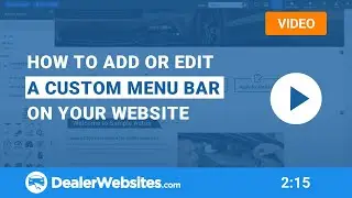 How to edit or add a menu bar