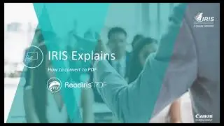 Readiris PDF - How to convert to PDF