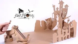 How to make Toy Crossbow Shooting Game(Halloween) - Cardboard DIY
