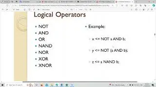 Operators and Attributes in VHDL