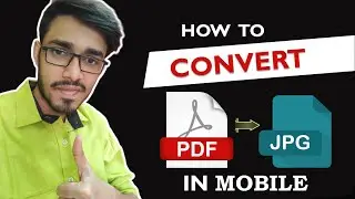 How To Convert Pdf to Jpg In Mobile | Pdf Ko Image Kaise Banaye | Sarnendu Official