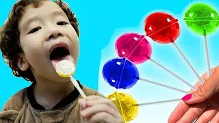 손가락 가족 노래 유아를위한 교육 비디오 RuaRua & Mommy Finger Nursery Rhymes | Learn Colors With Lollipops