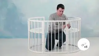 Сборка овальной кроватки