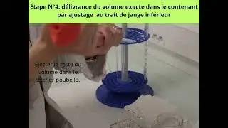 Vidéo expliquant le geste technique de l'utilisation de la pipette jaugée