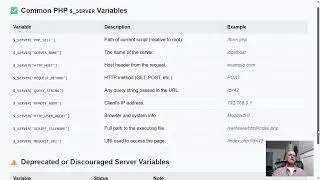 Common PHP $ SERVER Variables