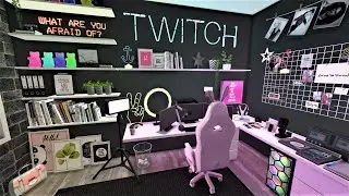 Girl's Gaming Room | STREAMER'S DREAM #1 😍 | + CC LINKS | THE SIMS 4 | Speed Build