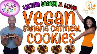 Learn to bake yummy vegan cookies in Miss Jessica's World | Food for kids | Dessert