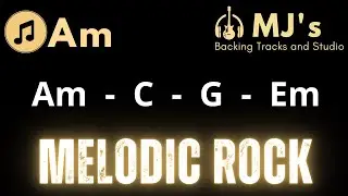 Catchy Melodic Rock Backing Track in A minor  | 120 bpm | Guitar Backing Track