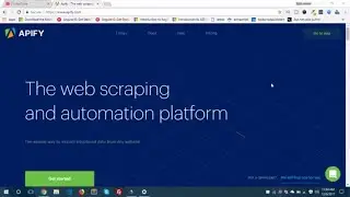 APIFY - The web scraping  and automation platform