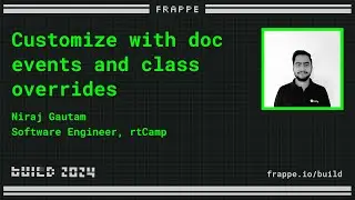 Customize document lifecycle using doc events and class overrides | Niraj Gautam