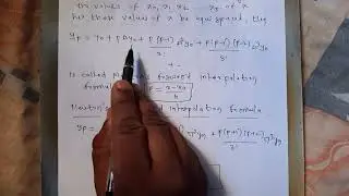 Newton's forward and backward interpolation formula