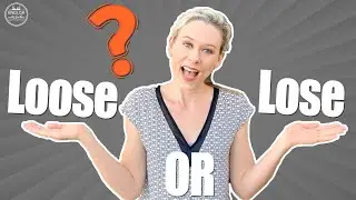 Loose vs lose? | Confused English words | English Gramma | English with Jackie #short