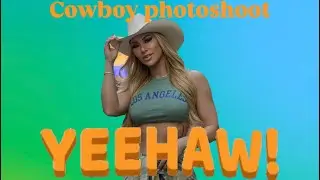 BTS Cowgirl Lingerie Photoshoot
