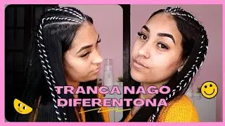 TRANÇA NAGÔ COM FIO DE CETIM DIFERENTONA