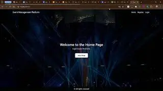 Event Management Platform Project (Django + React + AWS)