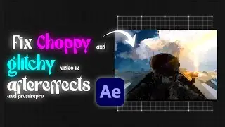 Fix Choppy and glitchy  ( lagging) video in Aftereffects Or premier pro | Fast solution