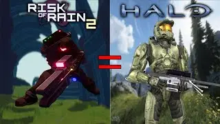 Railgunner from Risk of Rain 2's weapons look awfully familiar....