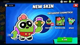 How to get Toon spike Skin in brawlstars?? First 2D skin 