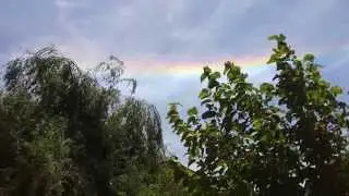 Impresionante halo de luz fenómeno doble !!!