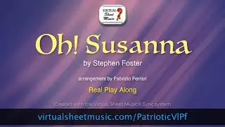 Oh! Susanna for violin or voice and piano - Sheet Music Play-Along