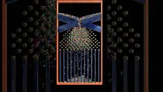 TABLERO DE GALTON con 3000 canicas hecho con Unity y Blender