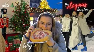 VLOGMAS 3⛸️❄️- bruslení, vánoční výzdoba, zkoušky ve škole, malování, trhy | Lucy