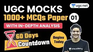 Target JRF 2021 | UGC Mocks 1000+ MCQs Paper - 1 with in-Depth Analysis | 60 Days | by Aditi Shamra