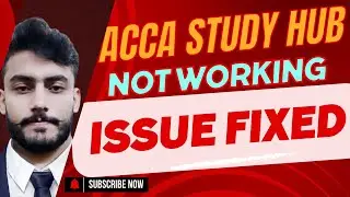 ACCA StudyHub Not Working Issue Resolved