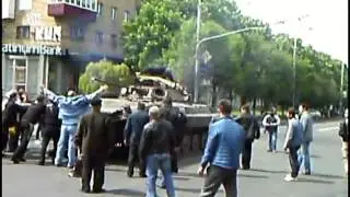 Ужас!!!!!!Мариуполь. Танки громят все!!!!!!!!!!!!!!!!!!!!!!! 09.05.2014